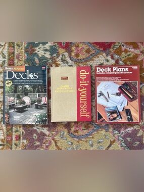 Complete Handyman Encyclopedia - Do-It-Yourself Hardcover Book, Deck plans